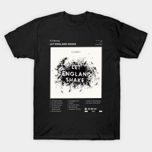 PJ Harvey - Let England Shake Tracklist Album T-Shirt